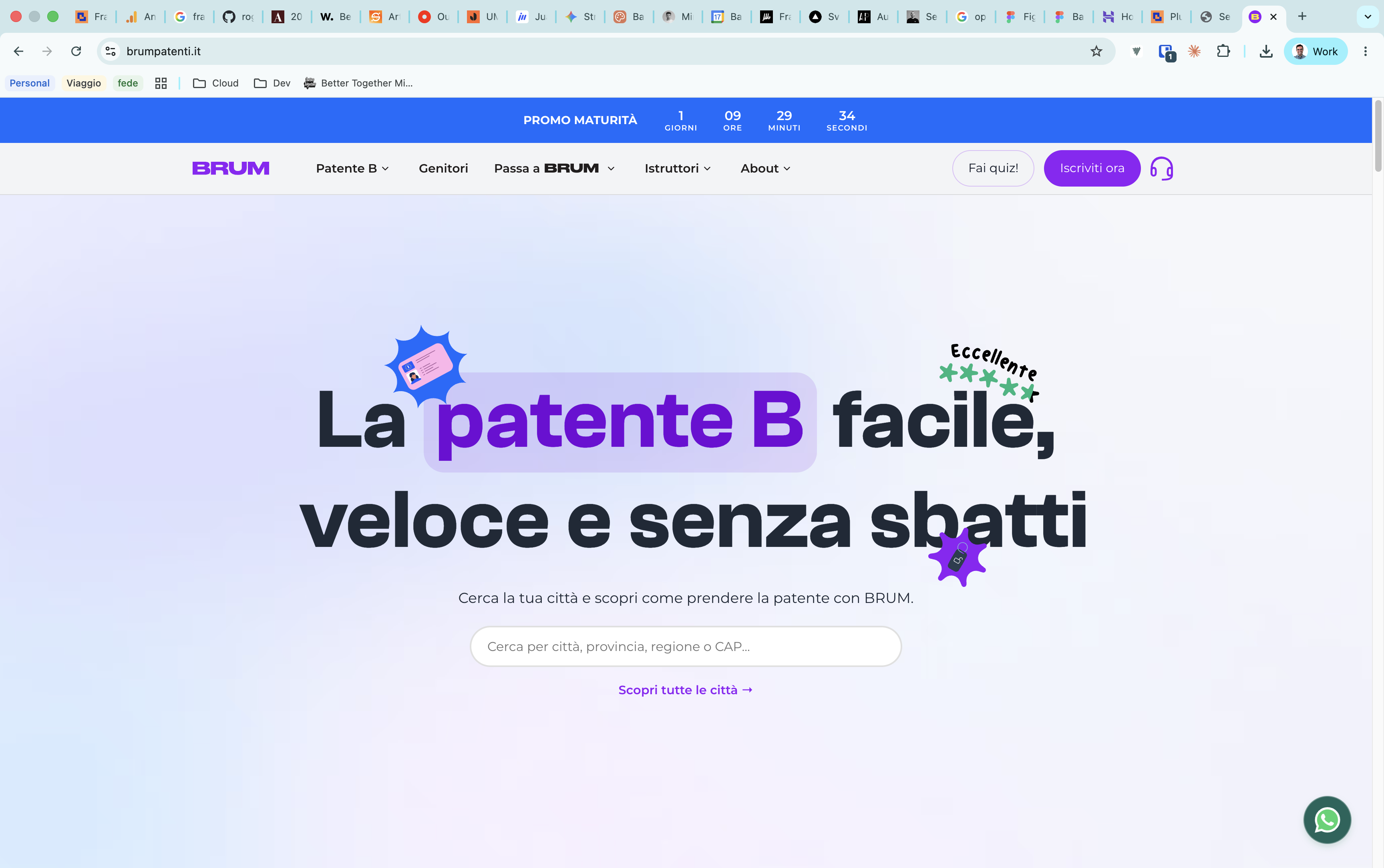 BRUM Patenti — homepage della piattaforma live